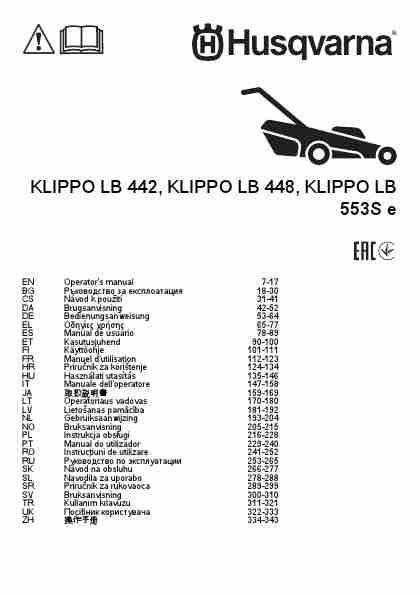 HUSQVARNA KLIPPO LB 448-page_pdf